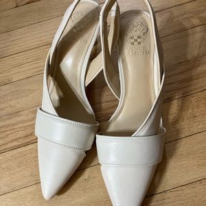 Vince Camuto white heels size 8.5
